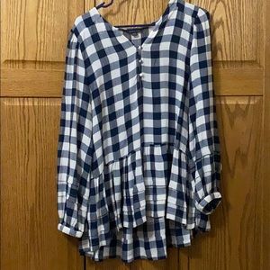American Eagle Plaid Top